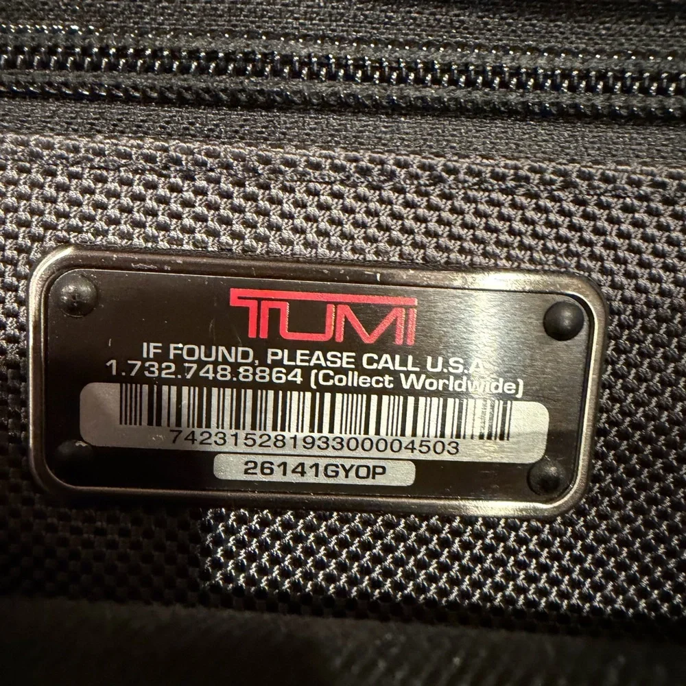 TUMI Charcoal Men's Briefcase/laptop organizer business bag
